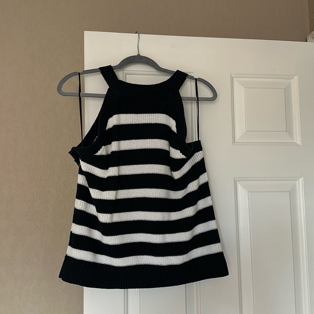 Old Navy Blue Stripped Knit Halter Top